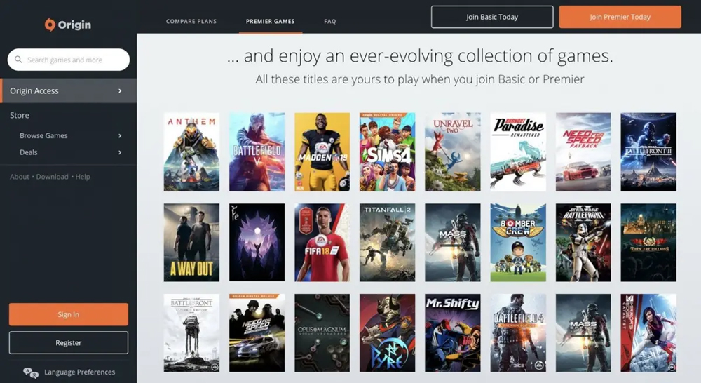 از دسترس خارج شدن EA Origin