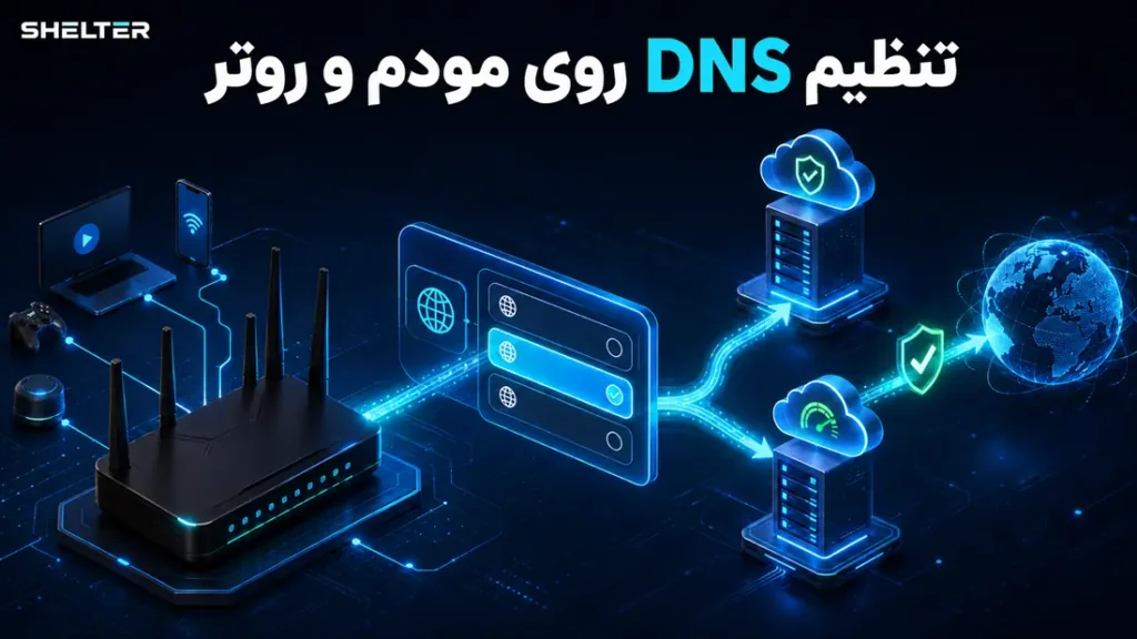 آموزش تنظیم DNS روی مودم و روتر